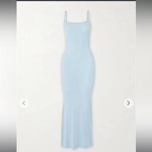 NWT SKIMS sold out rare long slip dress in color CELESTE